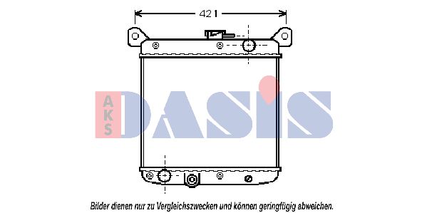 AKS DASIS radiatorius, variklio aušinimas 081300N